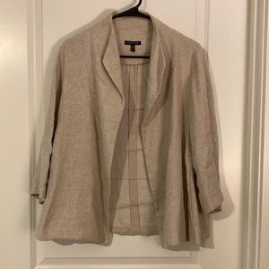 Eileen Fisher M silk/linen blazer
